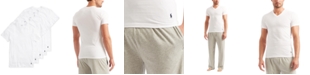 Polo Ralph Lauren Men's Undershirt, Slim Fit Classic Cotton V-Neck 5 Pack